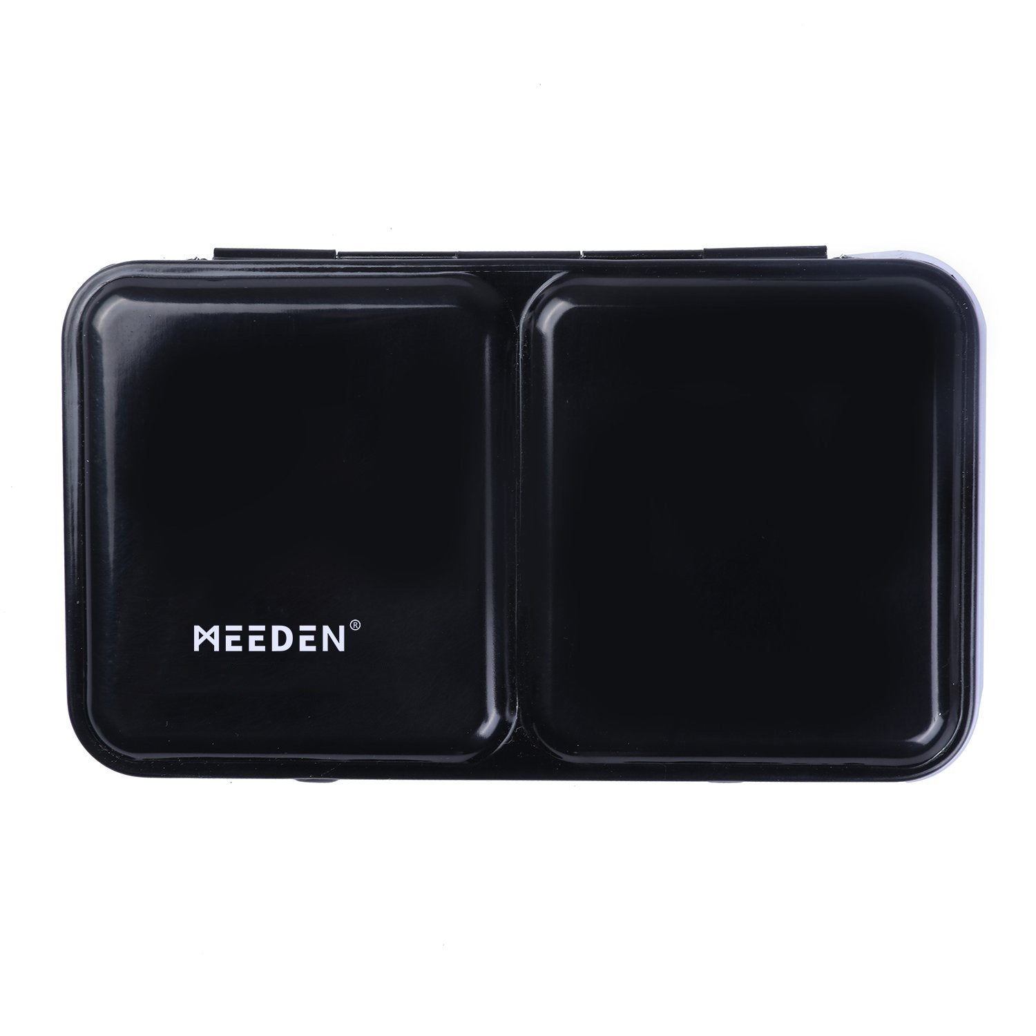 MEEDEN Empty Watercolor Tin Palette, Small Travel Metal Paint Box with 12 Pcs Half Pans
