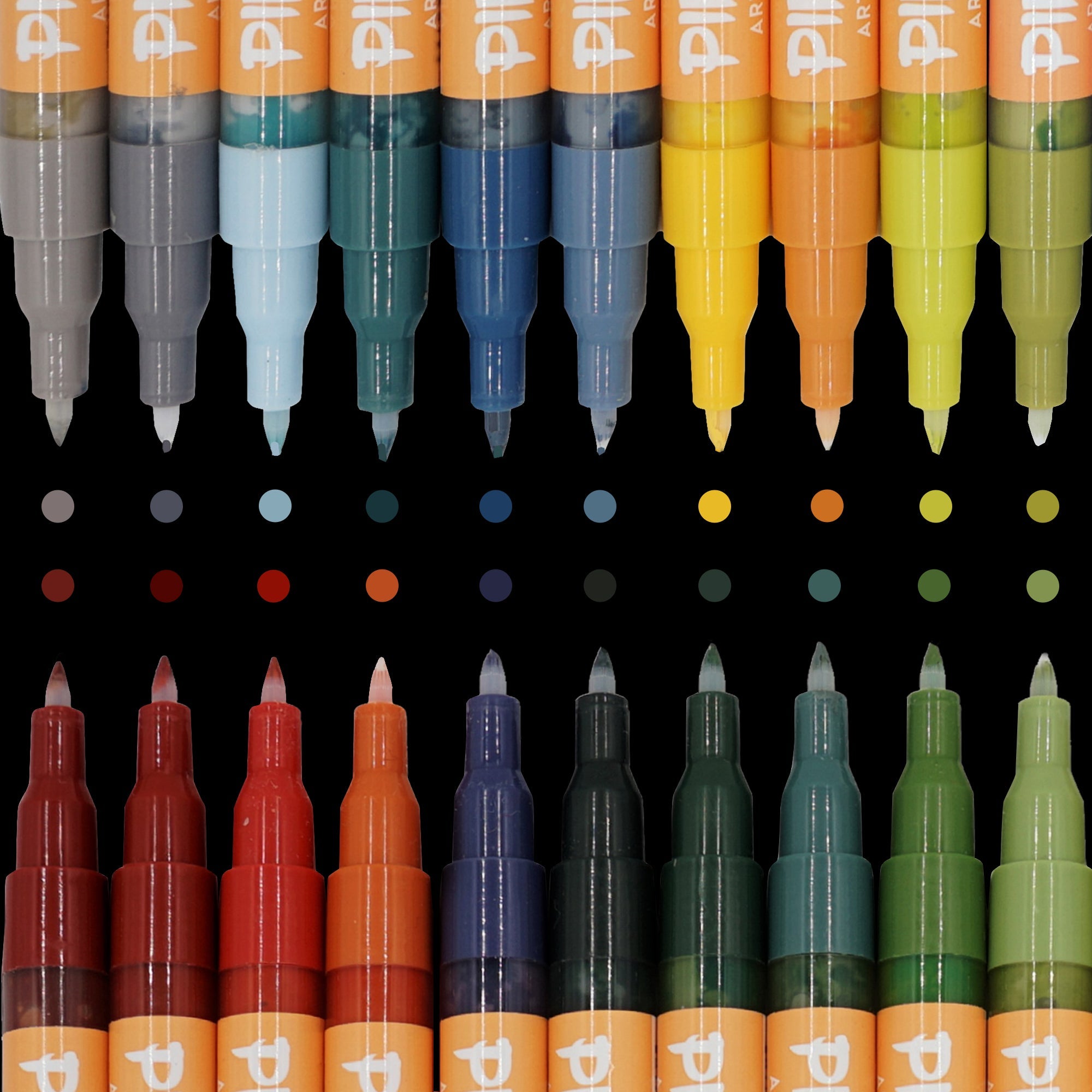 PINTAR Premium Acrylic Paint Pens - (26 Colors) Medium Tip Pens For Rock  Painting, Wood, Paper Water Resistant Paint Set, Craft Supplies, DIY Project