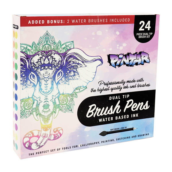PINTAR Pastel Acrylic Paint Pens - Extra Fine Tip Brush Pens & Fabric  Markers for Drawing & Art Supplies - Acrylic Paint Markers for Rock  Painting