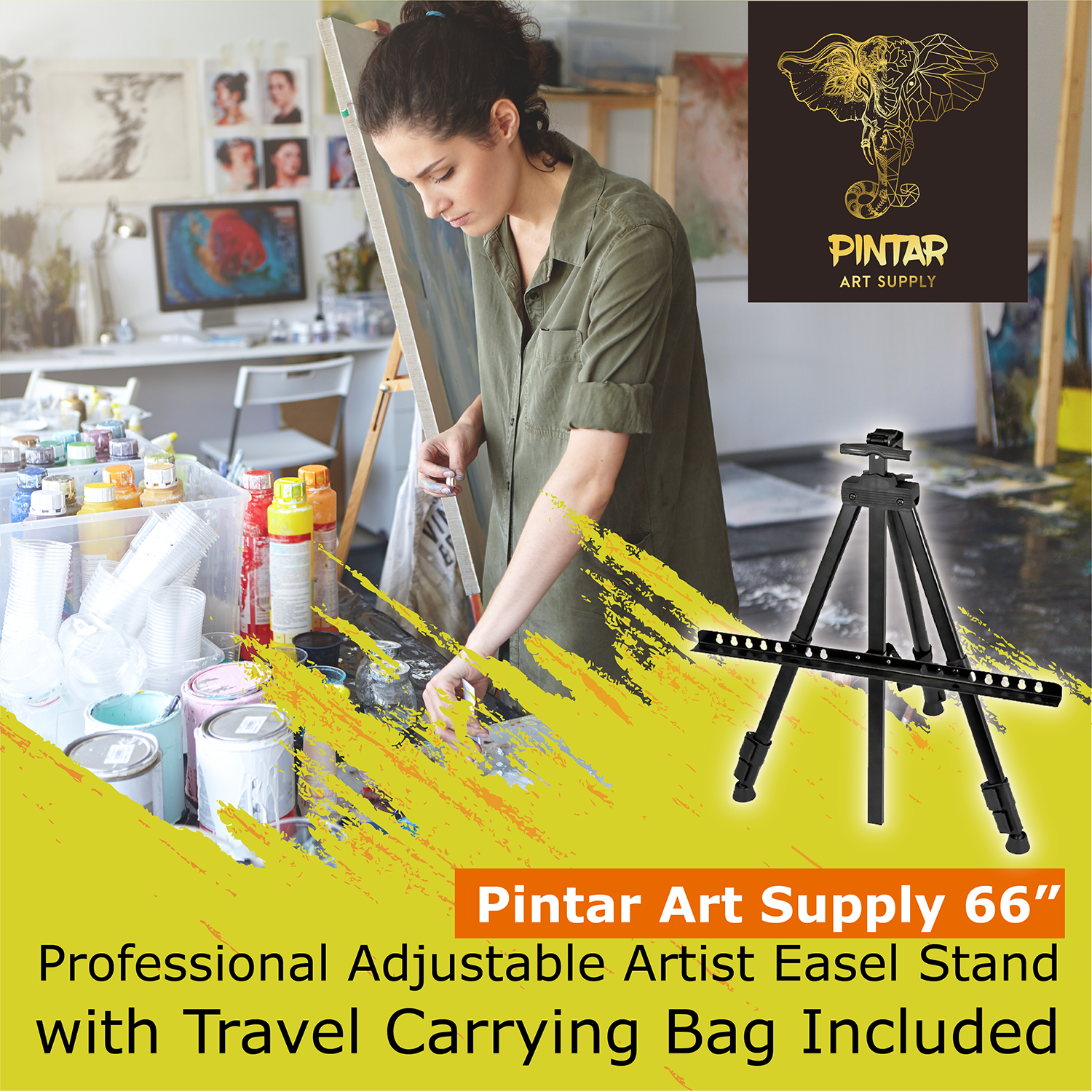Adjust Stand Tripod Easel Display Drawing Board Art Artist Sketch Painting  Bag
