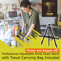 Pintar Art Supply 66” Professional Adjustable Artist Easel Stand with Travel Carrying Bag, Use as Drawing Easel Stand, or to Display Posters or Art.